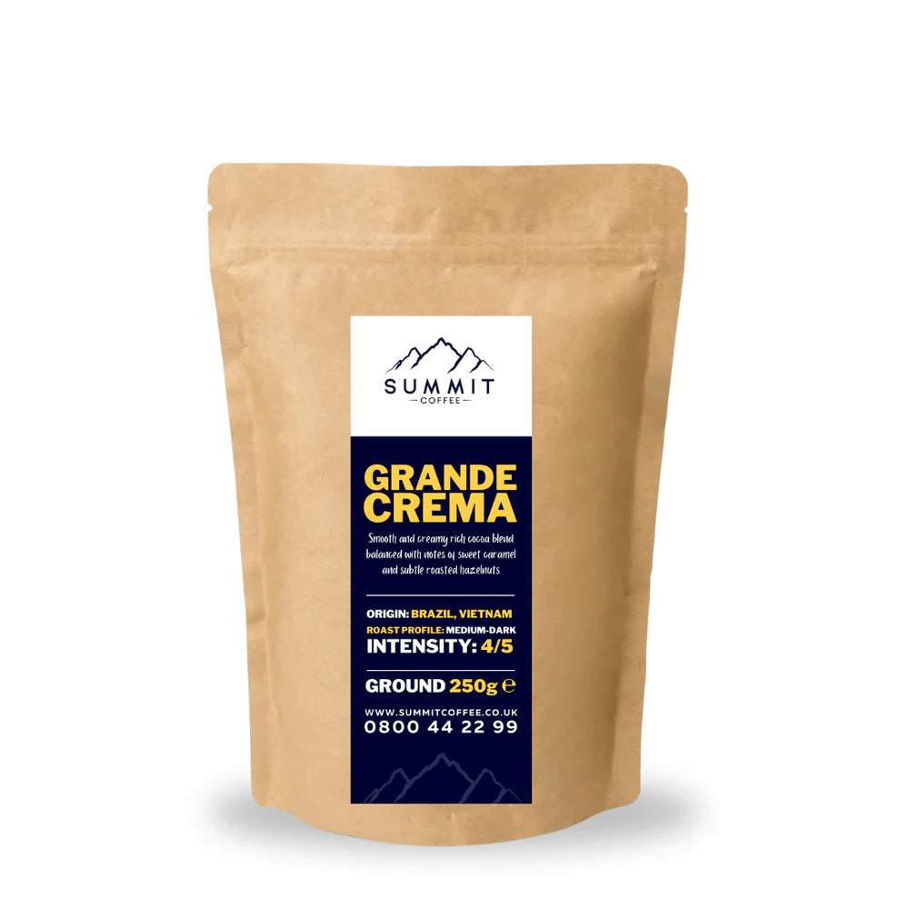 Summit Coffee Grande Crema Espresso Ground 250G