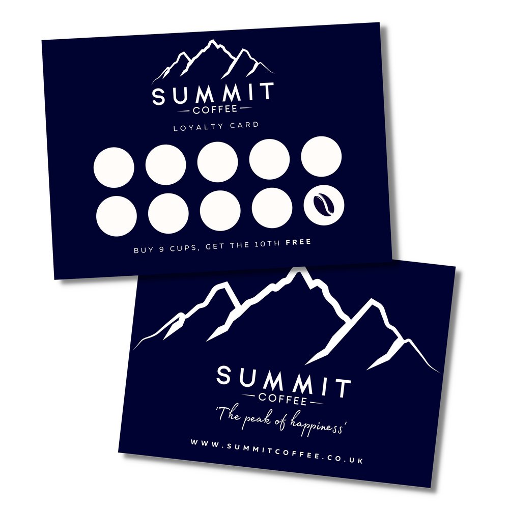 Summit Coffee Loyalty Cards