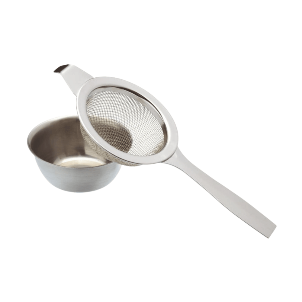 Le'Xpress Stainless Steel Long Handled Tea Strainer & Bowl